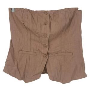 NEW WILD FABLE Strapless Button Down Bustier